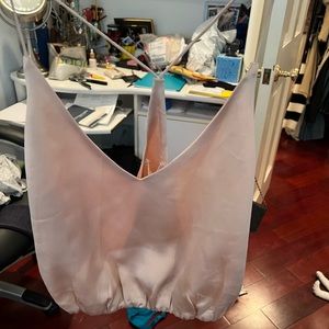 Champagne colored crop top